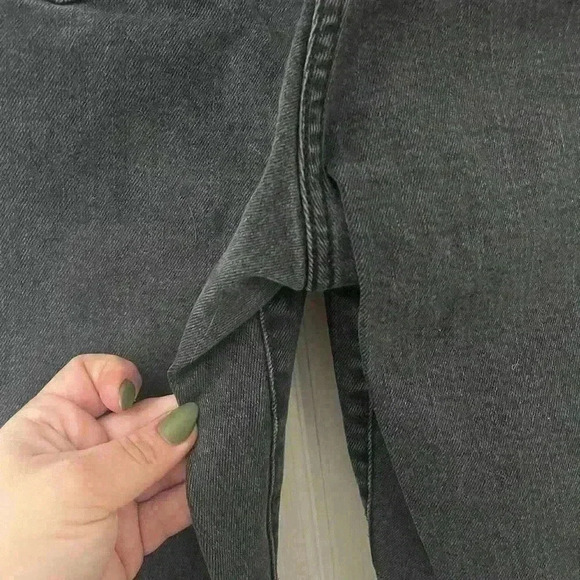 Papaya denim size 16 plus distressed black  denims super stretch - Picture 6 of 8